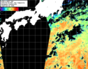 NOAA人工衛星画像:黒潮域, 1日合成画像(2025/09/29UTC)
