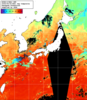 NOAA人工衛星画像:日本全域, 1日合成画像(2025/09/30UTC)