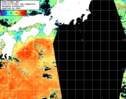 NOAA人工衛星画像:黒潮域, 1日合成画像(2025/09/30UTC)