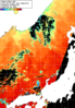 NOAA人工衛星画像:日本海, 1日合成画像(2025/09/30UTC)