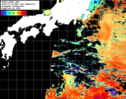 NOAA人工衛星画像:黒潮域, 1日合成画像(2025/10/10UTC)