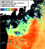 NOAA人工衛星画像:神奈川県近海, 1日合成画像(2025/10/14UTC)