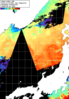 NOAA人工衛星画像:日本海, 1日合成画像(2025/10/14UTC)