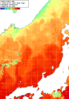 NOAA人工衛星画像:日本海, 1週間合成画像(2025/10/08～2025/10/14UTC)