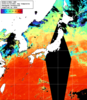 NOAA人工衛星画像:日本全域, 1日合成画像(2025/10/15UTC)