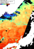 NOAA人工衛星画像:日本海, 1日合成画像(2025/10/15UTC)