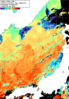 NOAA人工衛星画像:日本海, 1日合成画像(2025/10/16UTC)