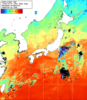 NOAA人工衛星画像:日本全域, 1週間合成画像(2025/10/21～2025/10/27UTC)