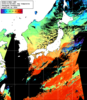 NOAA人工衛星画像:日本全域, 1日合成画像(2025/10/28UTC)