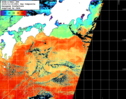 NOAA人工衛星画像:黒潮域, 1日合成画像(2025/11/15UTC)