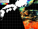 NOAA人工衛星画像:黒潮域, パス=20251117 12:07 UTC