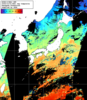 NOAA人工衛星画像:日本全域, 1日合成画像(2025/12/01UTC)