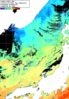 NOAA人工衛星画像:日本海, 1日合成画像(2025/12/01UTC)