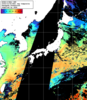 NOAA人工衛星画像:日本全域, 1日合成画像(2025/12/06UTC)