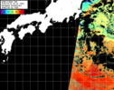 NOAA人工衛星画像:黒潮域, パス=20251210 00:42 UTC