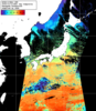 NOAA人工衛星画像:日本全域, 1日合成画像(2025/12/12UTC)