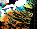 NOAA人工衛星画像:黒潮域, パス=20260130 01:33 UTC