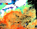 NOAA人工衛星画像:黒潮域, 1日合成画像(2026/02/18UTC)