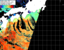 NOAA人工衛星画像:黒潮域, パス=20260308 01:57 UTC