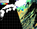 NOAA人工衛星画像:黒潮域, パス=20260314 12:11 UTC