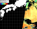 NOAA人工衛星画像:黒潮域, パス=20260322 00:43 UTC