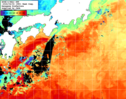 NOAA人工衛星画像:黒潮域, 1週間合成画像(2026/03/29～2026/04/04UTC)