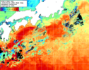 NOAA人工衛星画像:黒潮域, 1週間合成画像(2026/03/30～2026/04/05UTC)