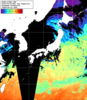 NOAA人工衛星画像:日本全域, 1日合成画像(2026/04/09UTC)