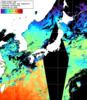 NOAA人工衛星画像:日本全域, 1日合成画像(2026/04/18UTC)