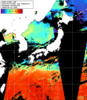NOAA人工衛星画像:日本全域, 1日合成画像(2026/06/22UTC)