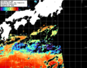 NOAA人工衛星画像:黒潮域, 1日合成画像(2026/06/22UTC)