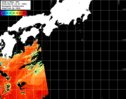 NOAA人工衛星画像:黒潮域, パス=20260625 13:27 UTC
