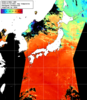 NOAA人工衛星画像:日本全域, 1日合成画像(2026/07/23UTC)