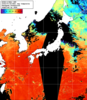 NOAA人工衛星画像:日本全域, 1日合成画像(2026/07/25UTC)