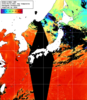 NOAA人工衛星画像:日本全域, 1日合成画像(2026/08/01UTC)