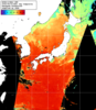 NOAA人工衛星画像:日本全域, 1日合成画像(2026/08/03UTC)