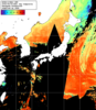 NOAA人工衛星画像:日本全域, 1日合成画像(2026/08/09UTC)
