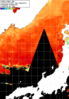 NOAA人工衛星画像:日本海, 1日合成画像(2026/08/09UTC)