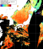 NOAA人工衛星画像:日本全域, 1日合成画像(2026/08/10UTC)