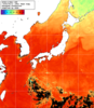 NOAA人工衛星画像:日本全域, 1週間合成画像(2026/08/05～2026/08/11UTC)