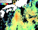 NOAA人工衛星画像:黒潮域, 1日合成画像(2026/08/15UTC)