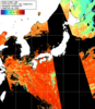 NOAA人工衛星画像:日本全域, 1日合成画像(2026/08/21UTC)