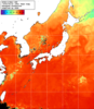 NOAA人工衛星画像:日本全域, 1週間合成画像(2026/08/16～2026/08/22UTC)