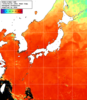 NOAA人工衛星画像:日本全域, 1週間合成画像(2026/08/18～2026/08/24UTC)