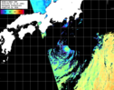 NOAA人工衛星画像:黒潮域, パス=20260930 12:18 UTC