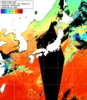 NOAA人工衛星画像:日本全域, 1日合成画像(2026/10/01UTC)