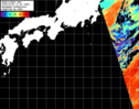 NOAA人工衛星画像:黒潮域, パス=20261001 11:52 UTC
