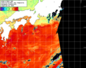 NOAA人工衛星画像:黒潮域, 1日合成画像(2026/10/02UTC)