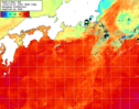 NOAA人工衛星画像:黒潮域, 1週間合成画像(2026/09/27～2026/10/03UTC)