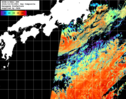 NOAA人工衛星画像:黒潮域, 1日合成画像(2026/10/04UTC)